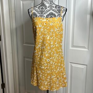 Princess Polly Yellow Floral Slip Mini Dress 8